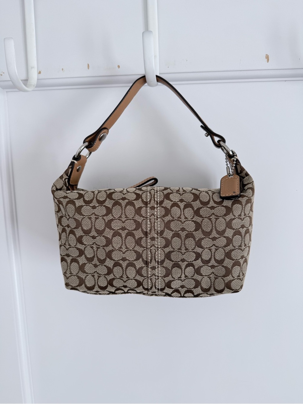 Y2K Coach Monogram Mini Bag in Brown/Tan